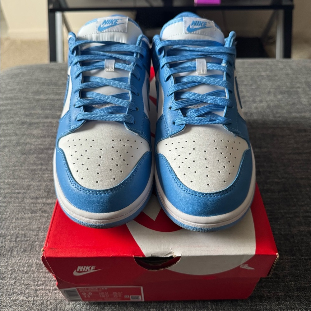 Sky Blue and White Nike Dunks Size 9.5